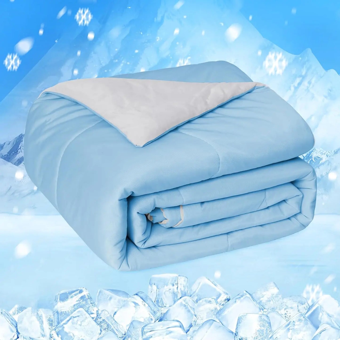 One Cool Comforter, Double-Sided Cold Technology Fabric Cool Blanket for Night Sweats and Hot Sleepers