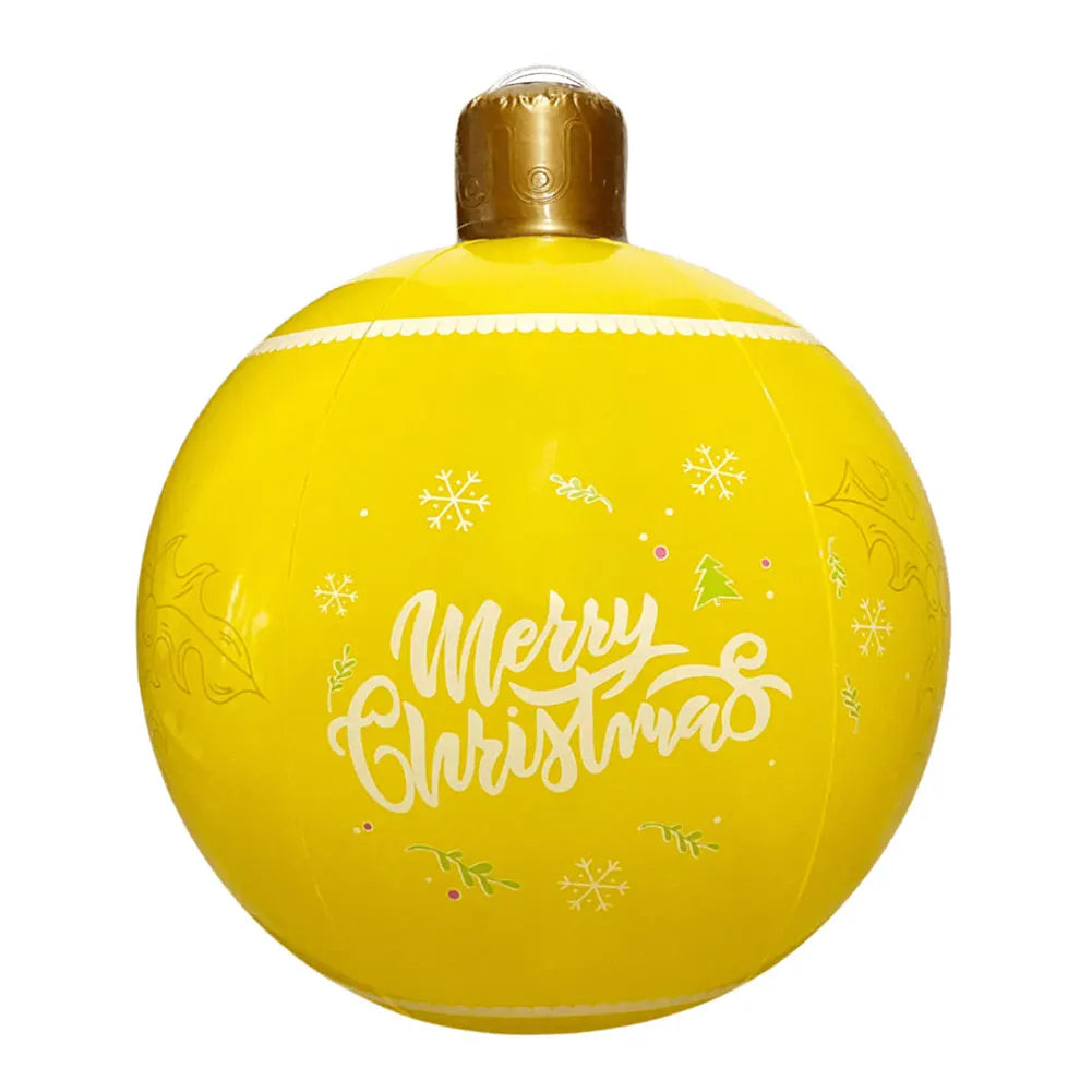25 inch Christmas Ball PVC Inflatable Decoration Balls Xmas Tree Decorative Ball Ornaments New Year Outdoor 2024 Christmas Decor