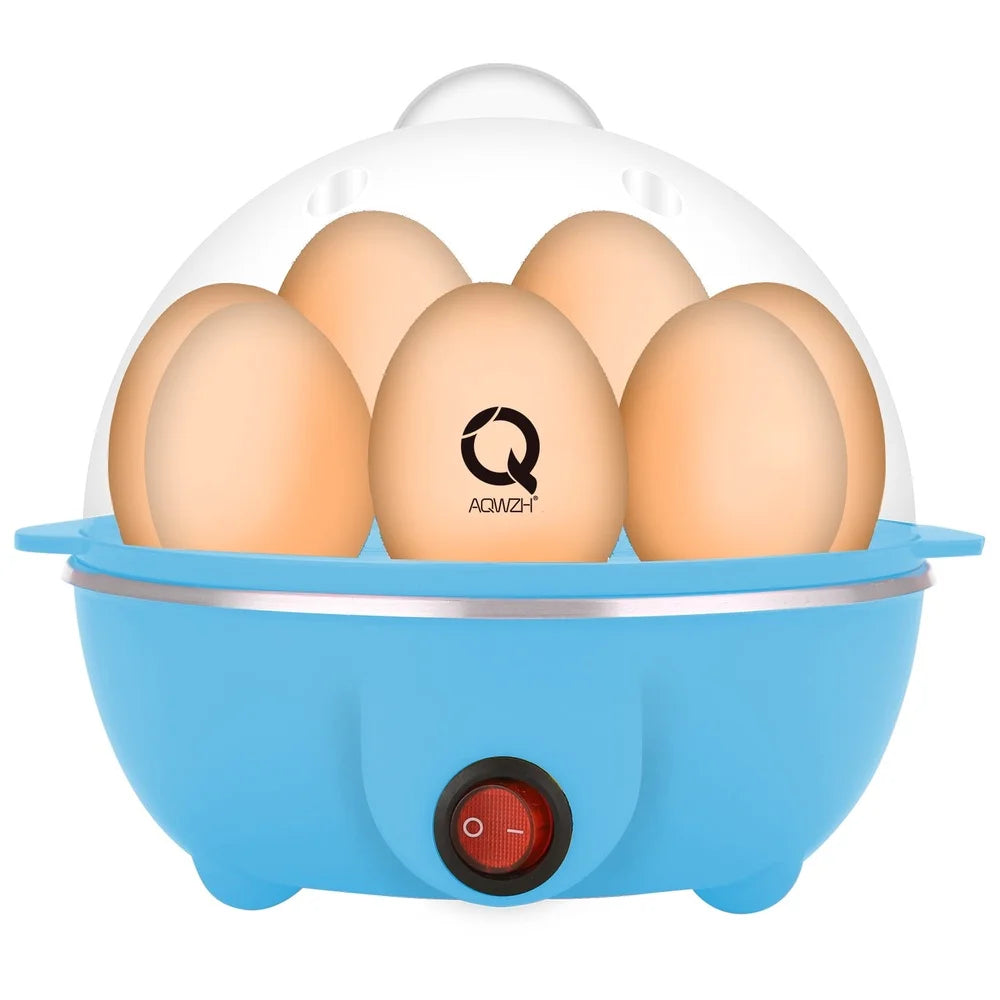 Electric Egg Cooker Hard Boiled Poached Scrambled Eggs Omelets Steamer Vegetables Seafood Dumplings 7 Eggs Capacity Timer