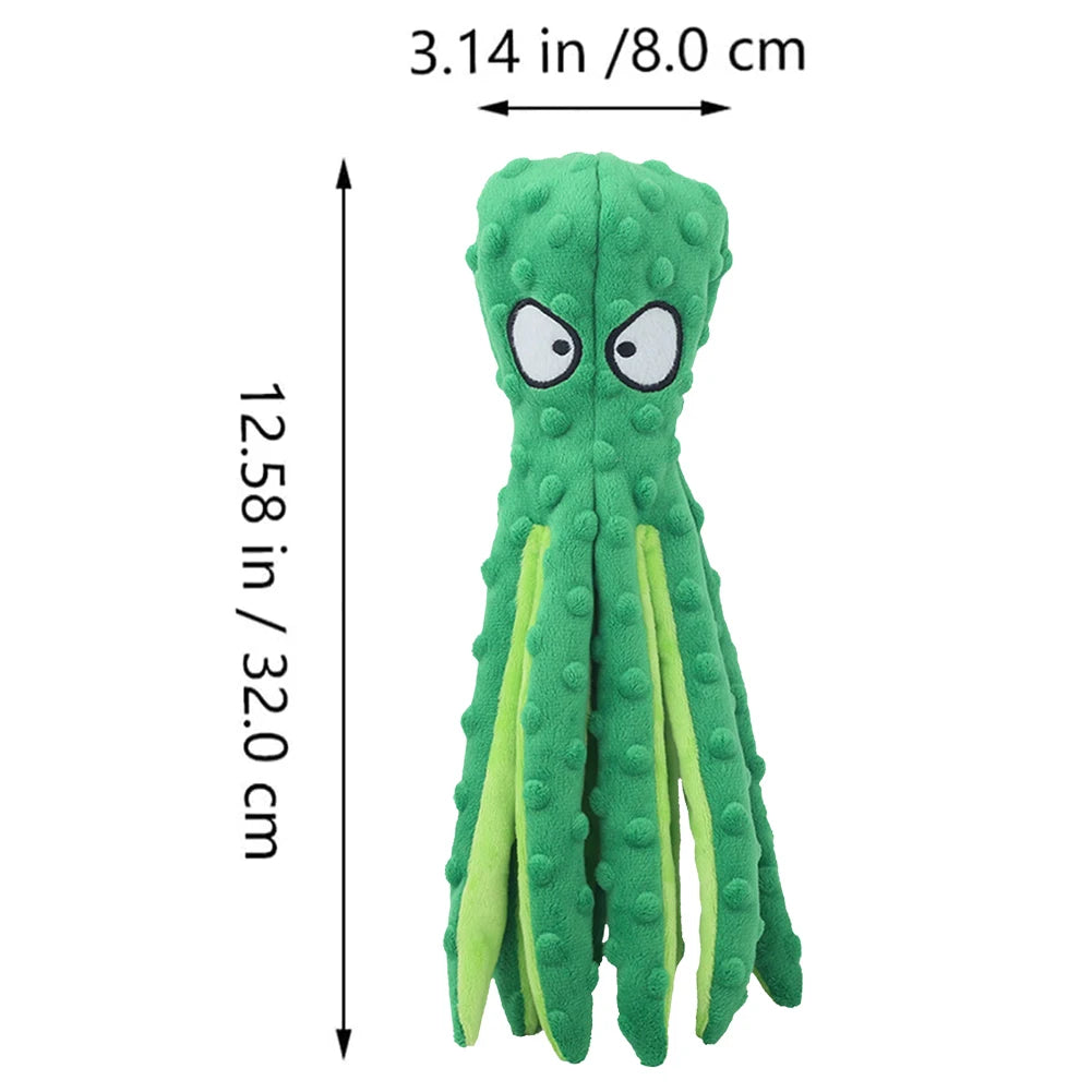 1/2PCS Pet Plush Dog Toy Voice Octopus Shell Puzzle Toy Bite Resistant Interactive Pet Dog Teeth Cleaning Chew Toy Pet Supplies