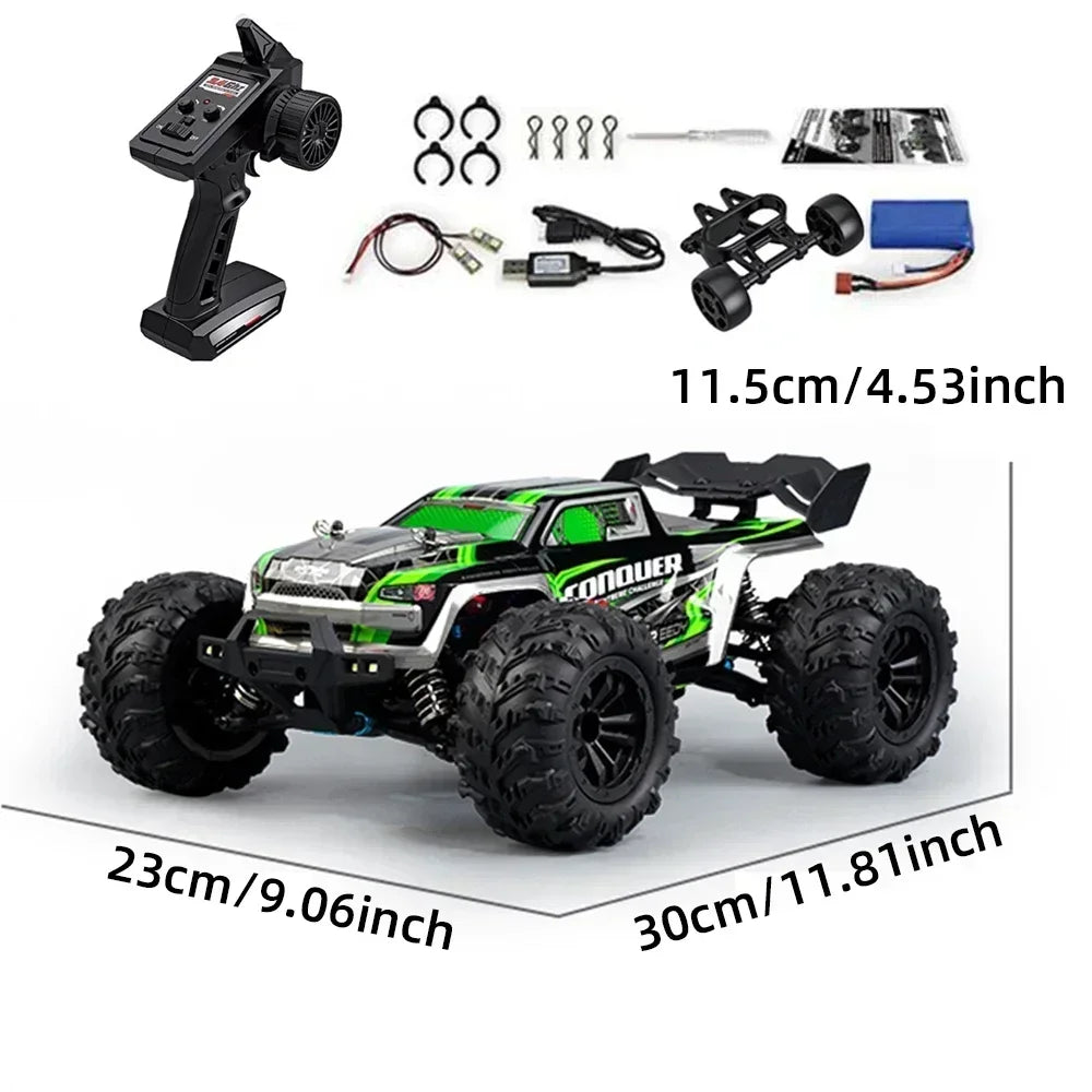 WLtoys 1:16 Scale Large RC Car 50km/h High Speed 4WD Children Toy for Boys Remote Control Car 2.4G Off Road Monster Truck RC Toy