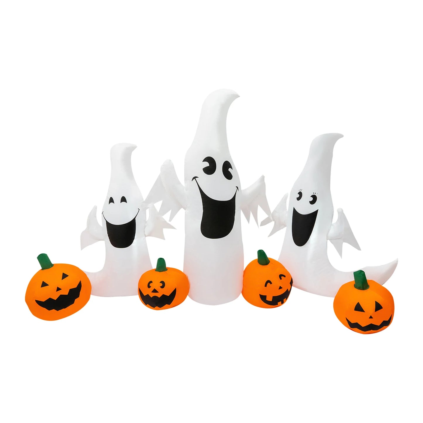 Halloween Inflatable Decorations, Inflatable Decorations with Led Lights, Deflatable Long Halloween Inflatables