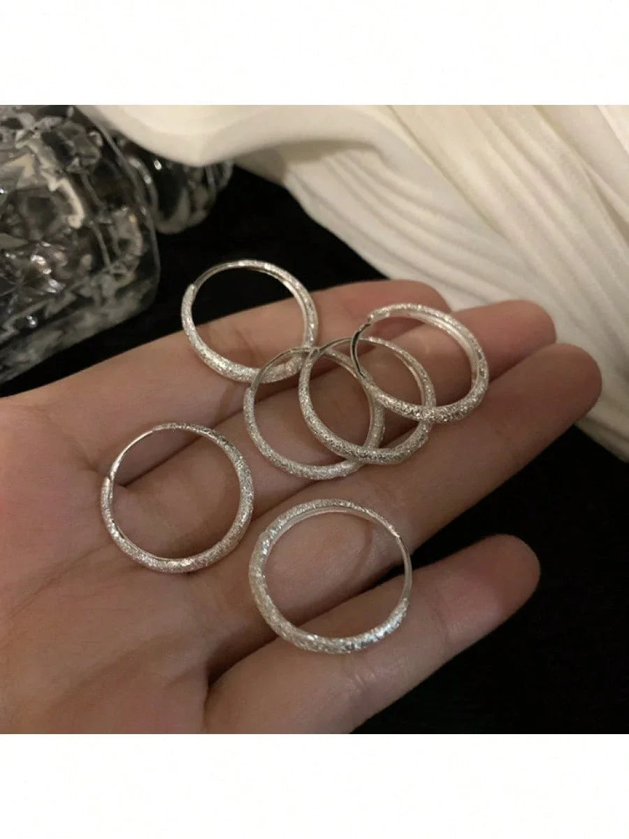 925 Sterling Silver Round Earrings - Simple Circle Hoops & Studs, Minimalist Everyday Jewelry for Sensitive Ears