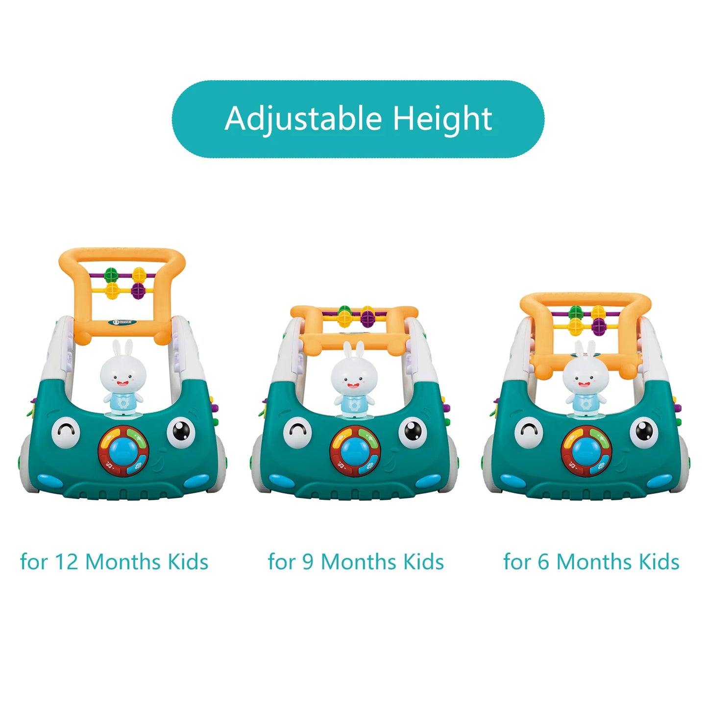 EDUCIRO 4-in-1 Baby Walker for Boys Girls, Sit to Stand Learning Walker, Baby Push Walker, Learning Push Toys for Baby