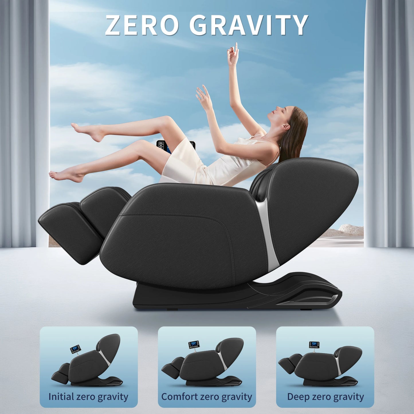 1 Year Warranty USA Local Delivery 4D Airbag Zero Gravity full body Massage Chair Home 3D Foot Roller Shiatsu Office Chair