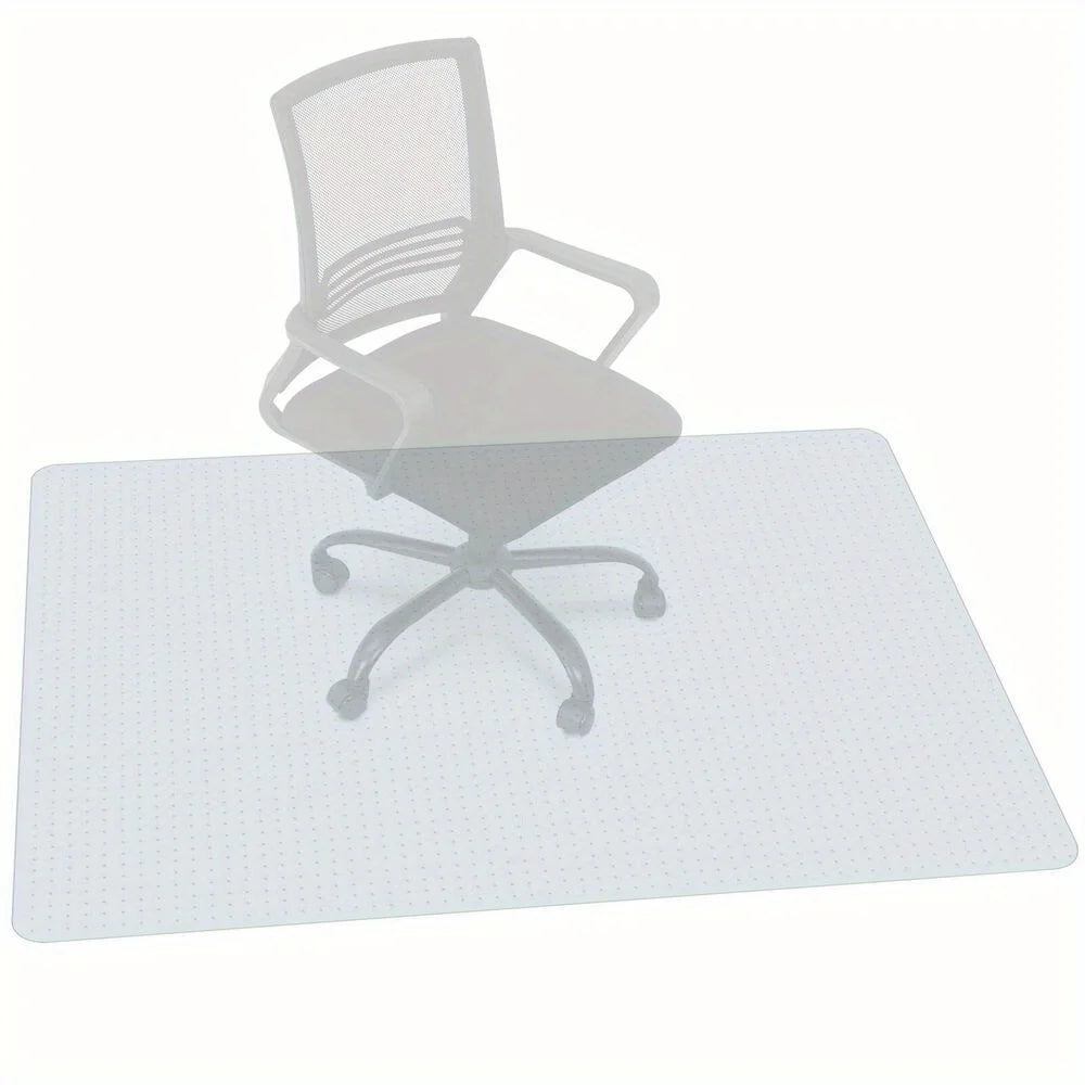 60.2 "x 46.4" PVC chair cushion Home office protective mat non-slip carpet for easy cleaning