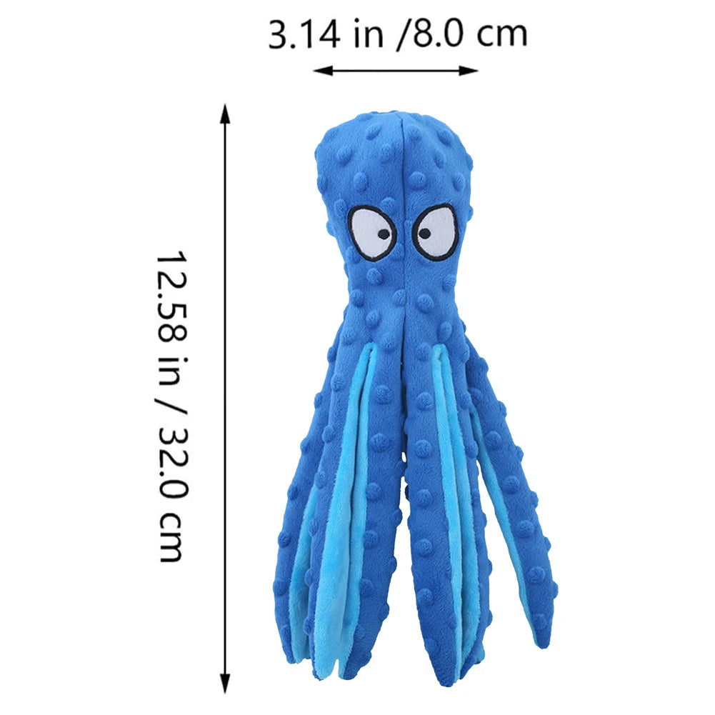 1/2PCS Pet Plush Dog Toy Voice Octopus Shell Puzzle Toy Bite Resistant Interactive Pet Dog Teeth Cleaning Chew Toy Pet Supplies