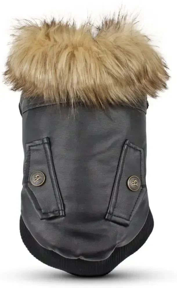 for Coat Medium Dog winter Leather pets for dog Waterproof PU clothes Small Dogs Winter Dog to Puppy Coats clothes Jackets