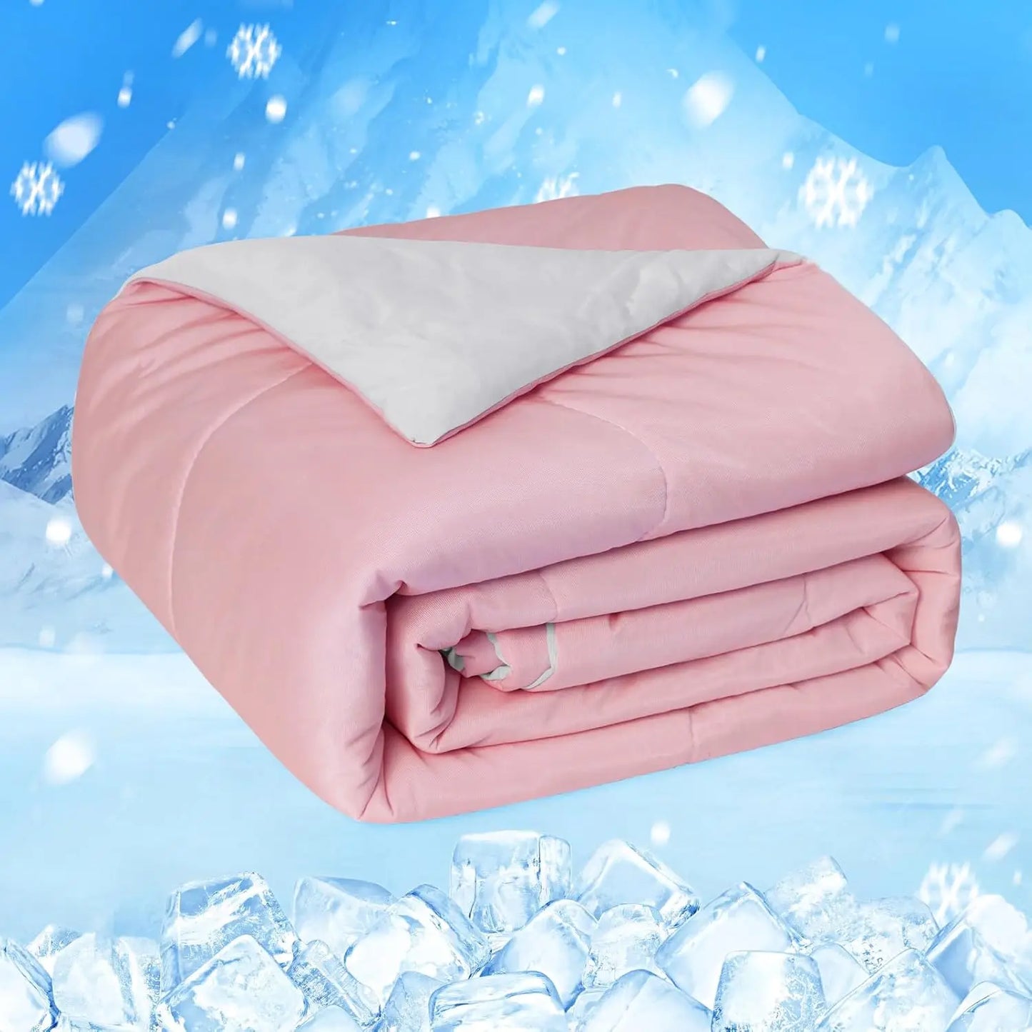 One Cool Comforter, Double-Sided Cold Technology Fabric Cool Blanket for Night Sweats and Hot Sleepers