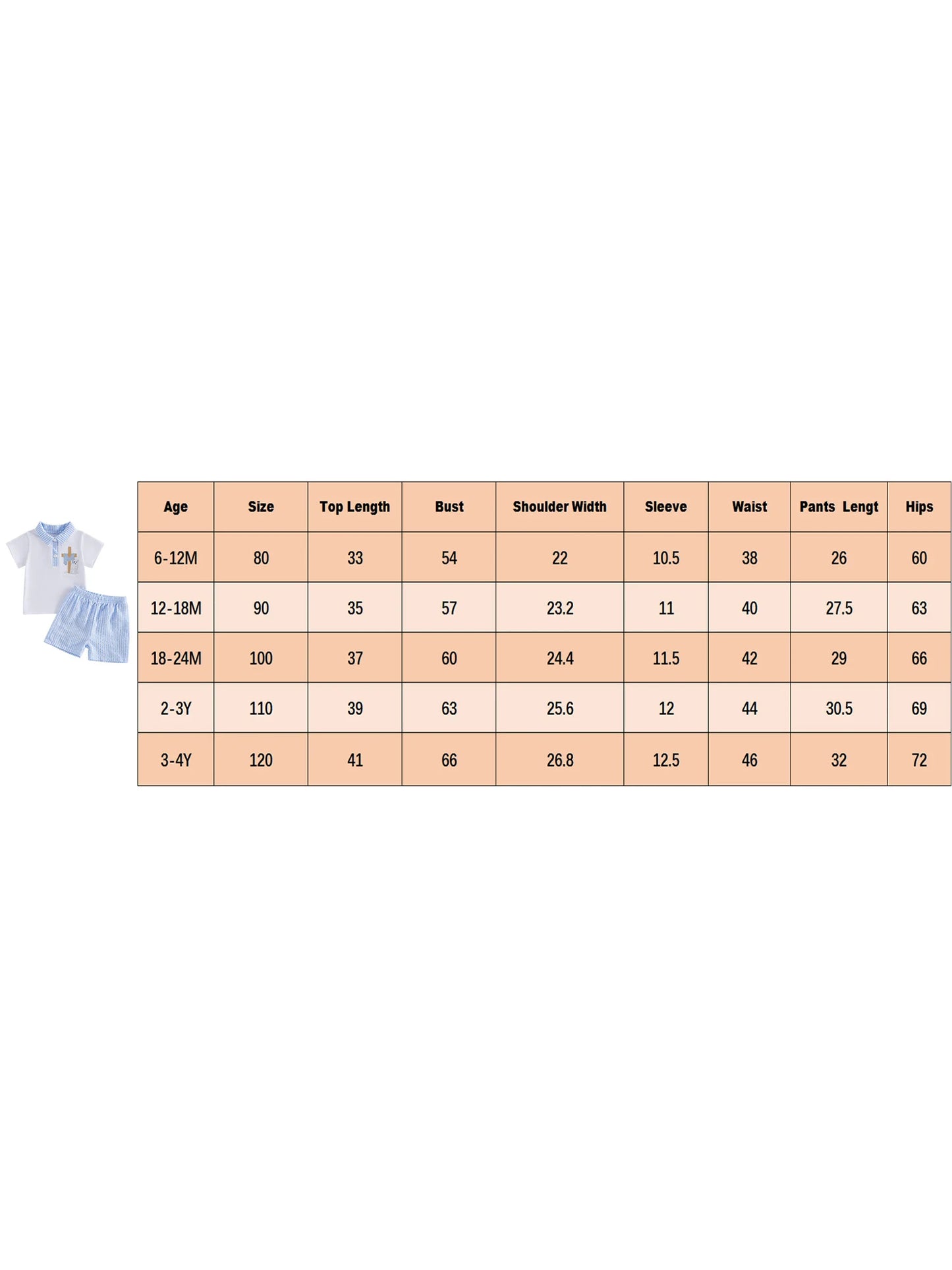 Baby Boy Easter Outfit Bunny Rabbit Embroidered Short Sleeve Shirt and Denim Shorts 2 Piece Summer Set for Toddler