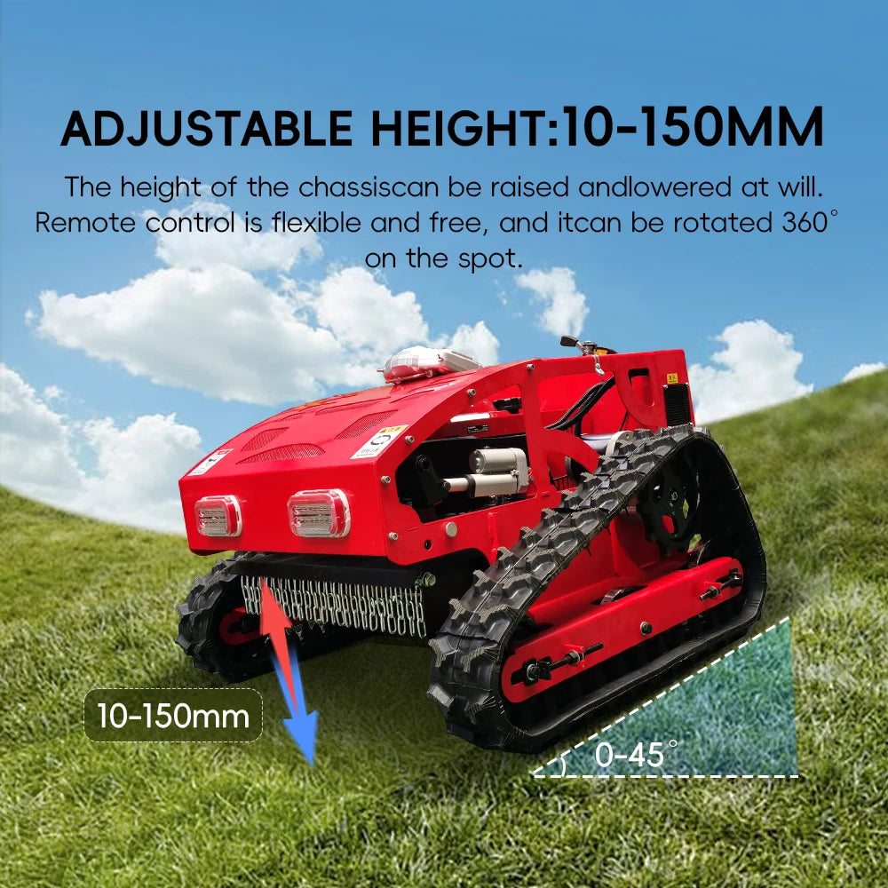 Gasoline Lawn Mower 550mm Grass Cutting Robot Gasoline Mower with Remote Control for Lawns Wasteland USA Stock Door to Door