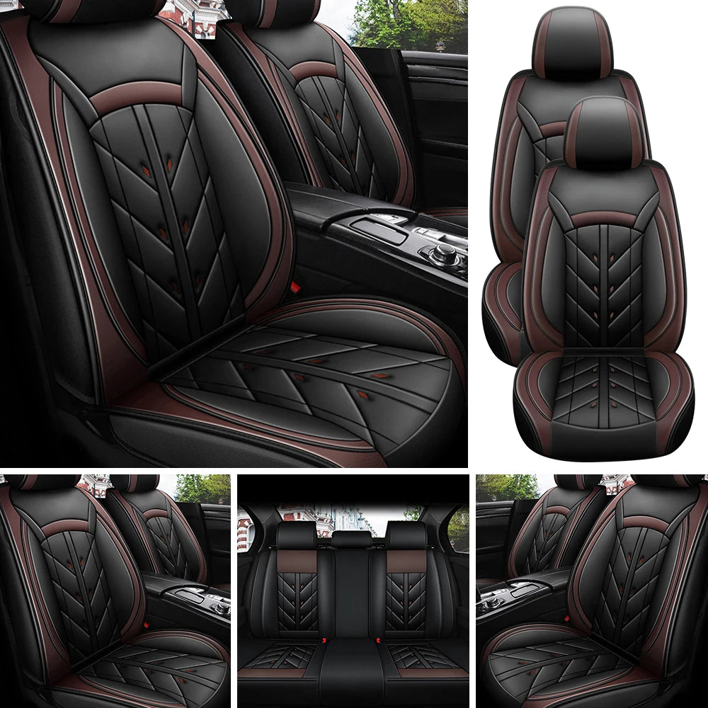 5-Seater Car Seat Cover Full Set Universal Deluxe Waterproof