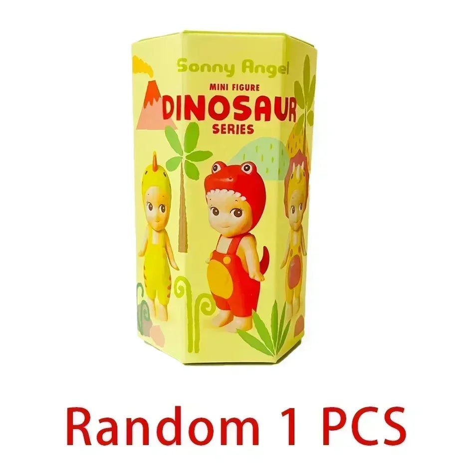 New Sonny Angel Dinosaur Series Hippers Harvest Cute Hippie Doll Trendy Car Mobile Phone Ornaments Dumplings Children'S Toy Gift