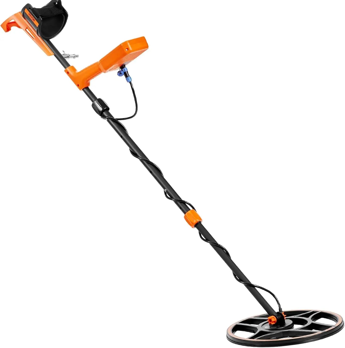 Waterproof Metal Detector, 12" Coil, Professional Rechargeable Gold Detector, 39-50 in Adjustable
