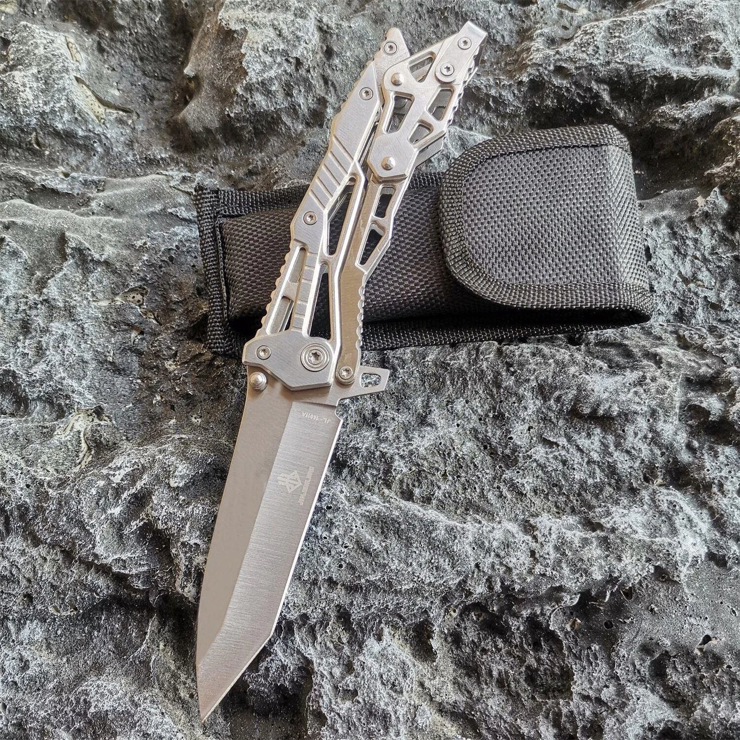 All Steel Handle Hunting Tactical Survival Multifunction Knife EDC Tool Knives