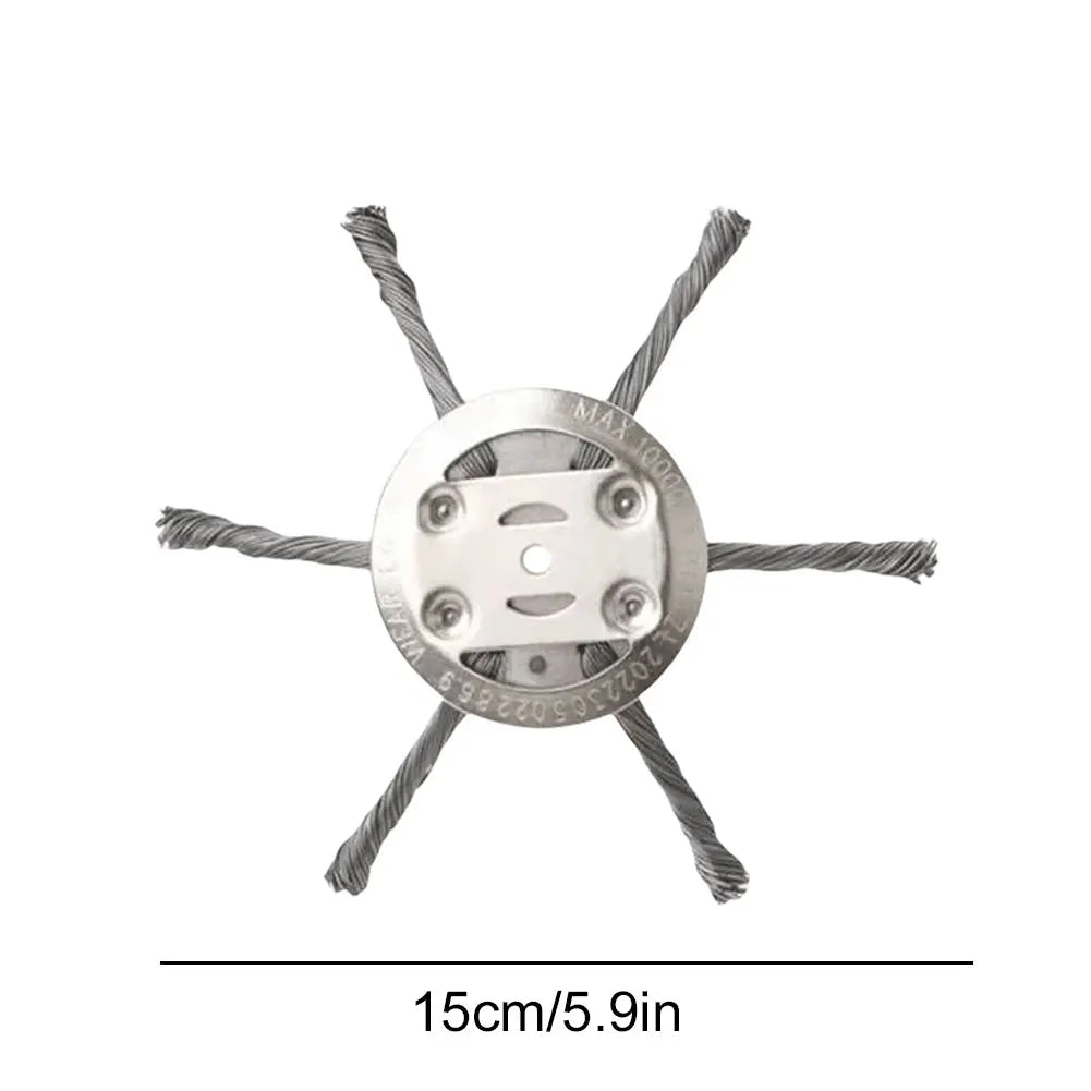 Grass Trimmer Head Universal Wire Trimmer Head Replacement Metal Weed Eater Blade for Cordless String Trimmer