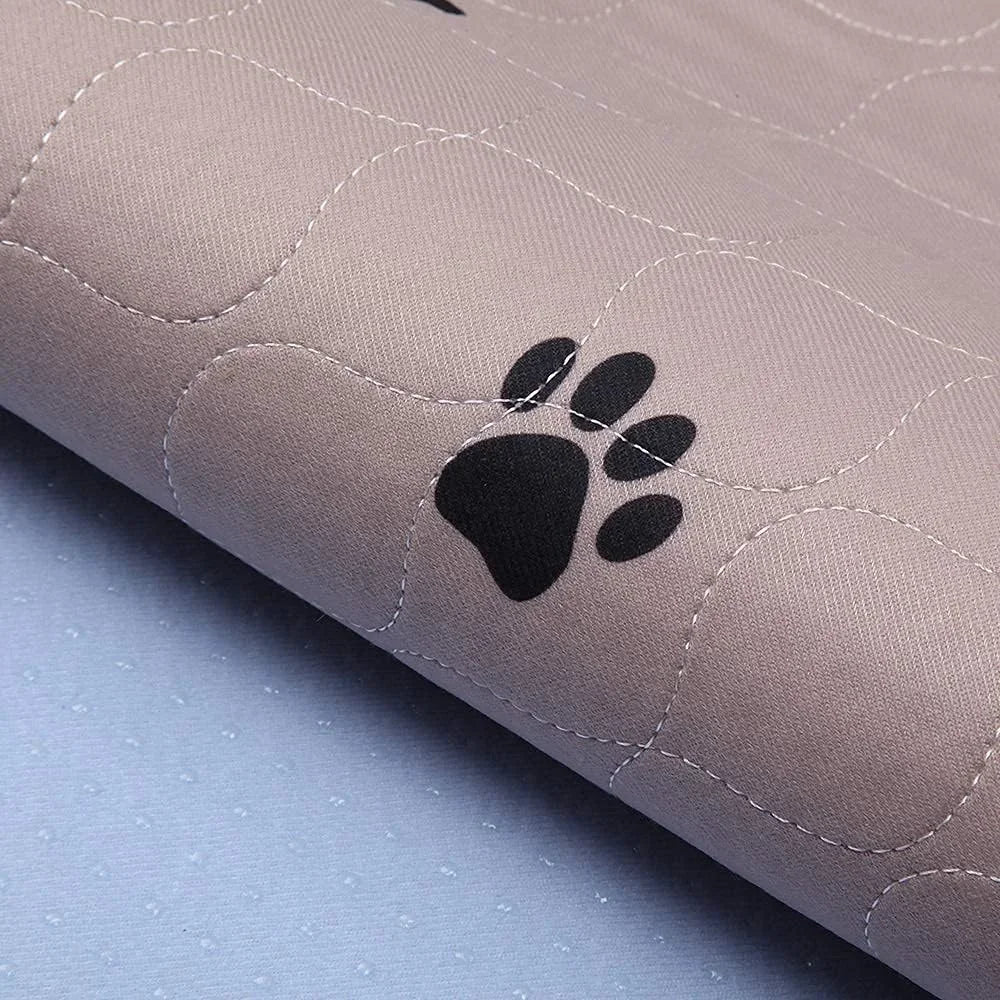 Washable Dog Pee Pads with Puppy Grooming Gloves Reusable Pet Training Pads Waterproof Absorbent Anti-Slip Floor Protection