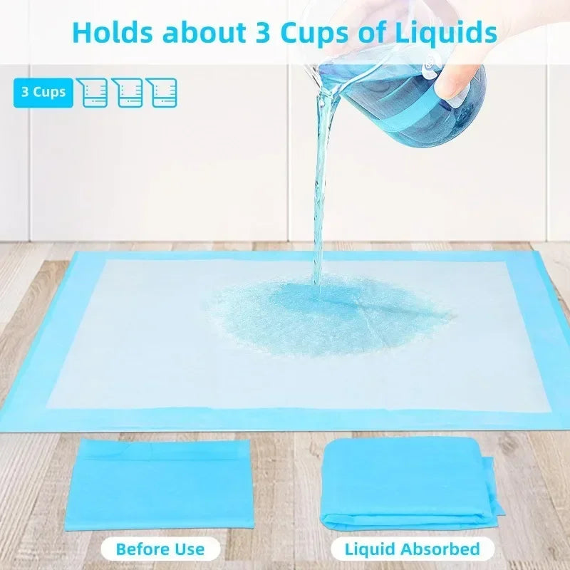 17.5" x 22" 100 Pcs Premium Disposable Training Pads, Pee Pads, Training Pads, Disposable Puppy Pee Pads, Quick Absorb