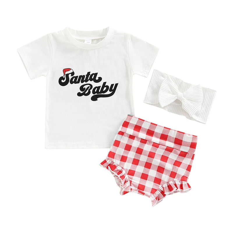 3Pcs Baby Boy s Outfit Set Stylish Graphic Print Tee and Denim Shorts with Matching Cap Socks for a Trendy Look