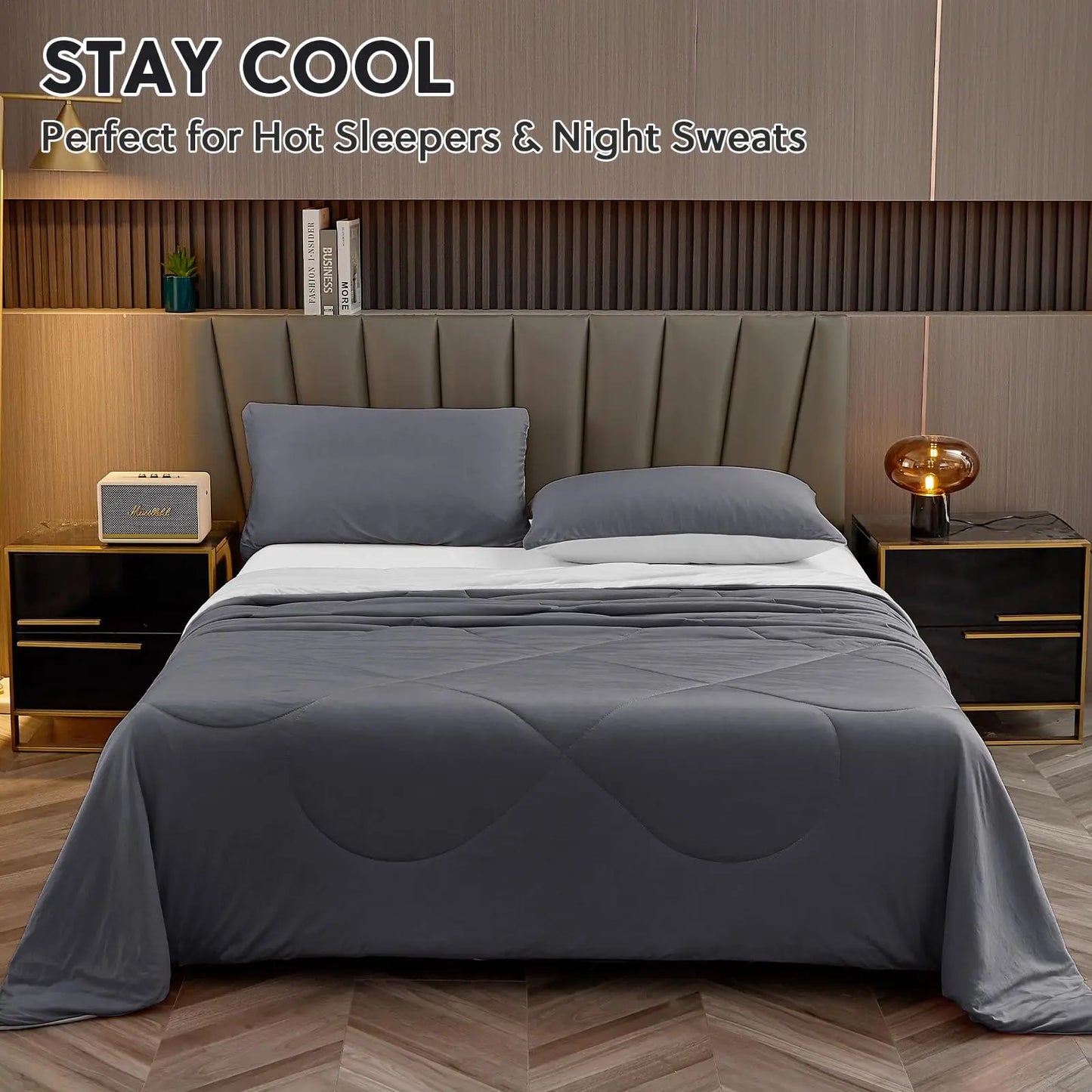 One Cool Comforter, Double-Sided Cold Technology Fabric Cool Blanket for Night Sweats and Hot Sleepers