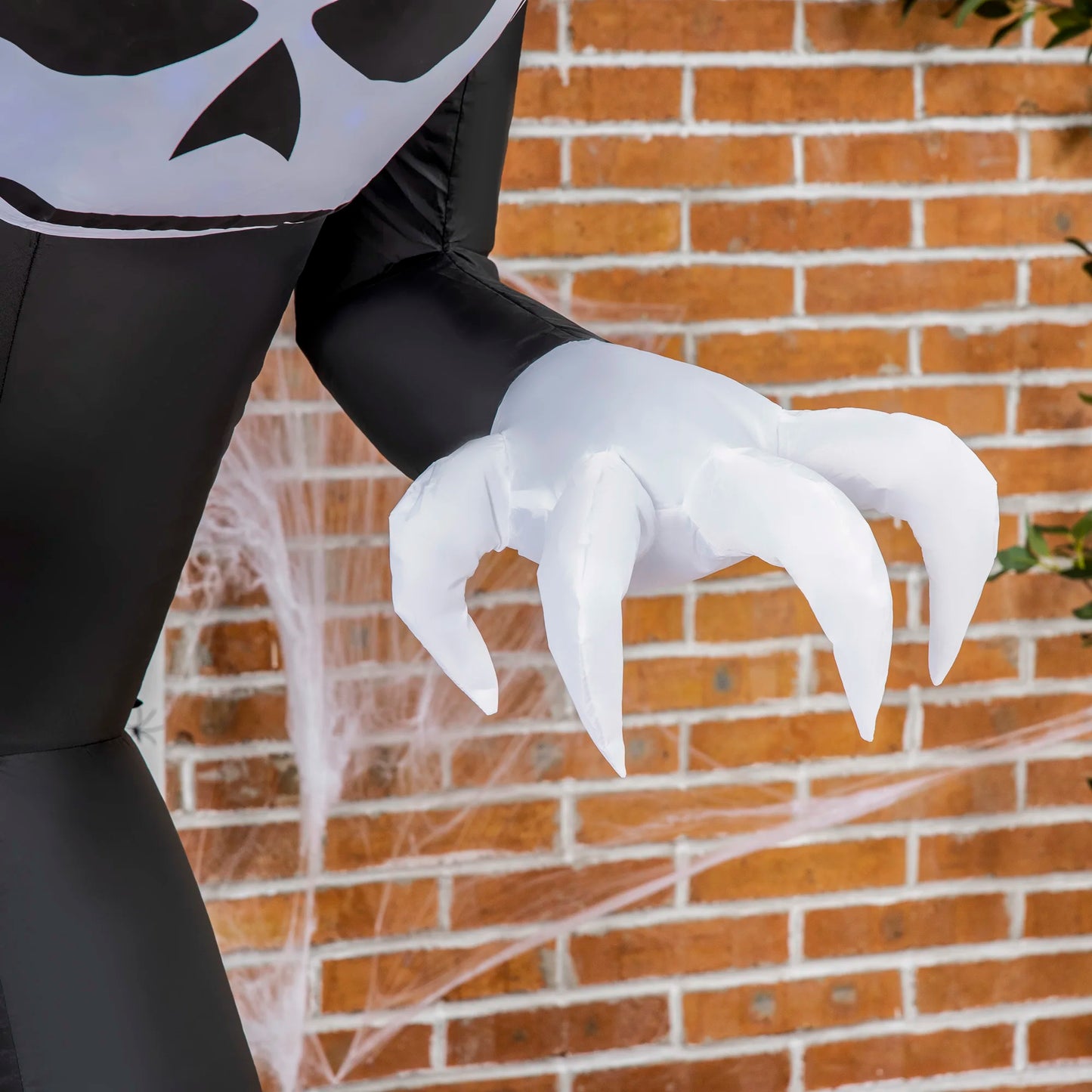 7' Inflatable Halloween Skeleton Ghost Decoration, Blow-Up Outdoor Display, Led