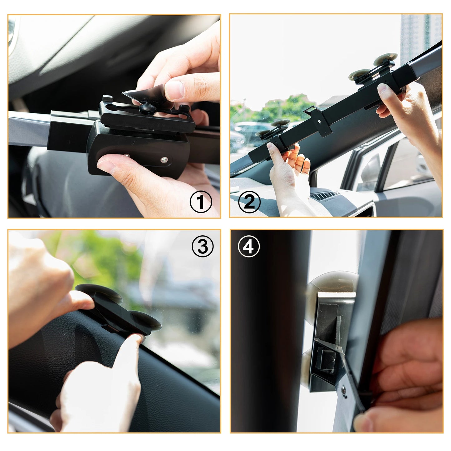 Retractable Car Windshield Sunshade Cover Car Summer Front Window Sun Shade Shield Protector Sunblind Windscreen Sun Visor Truck