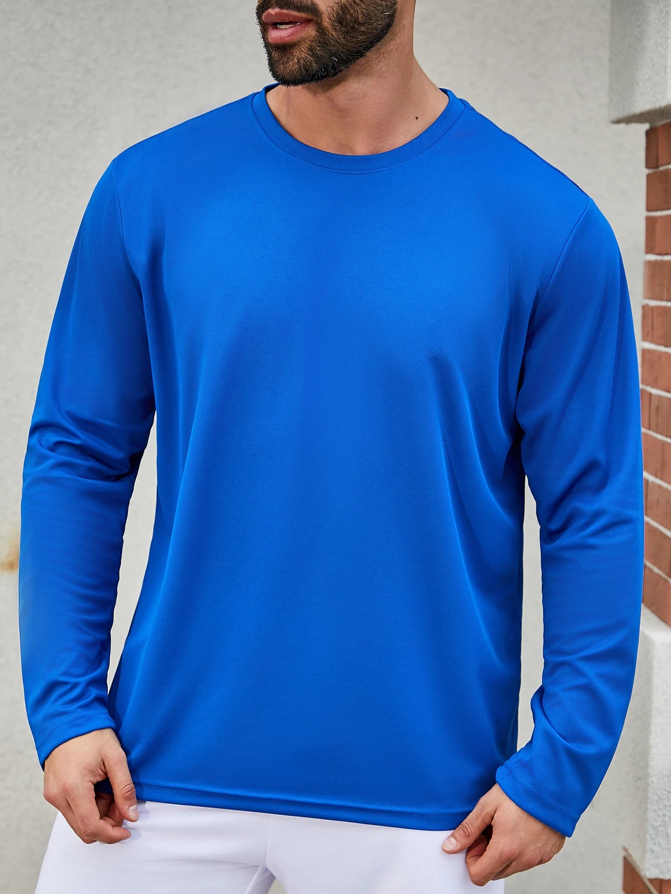 11 colors randomly selected 6-piece men's quick drying long sleeved T-shirt moisture wicking casual and breathable