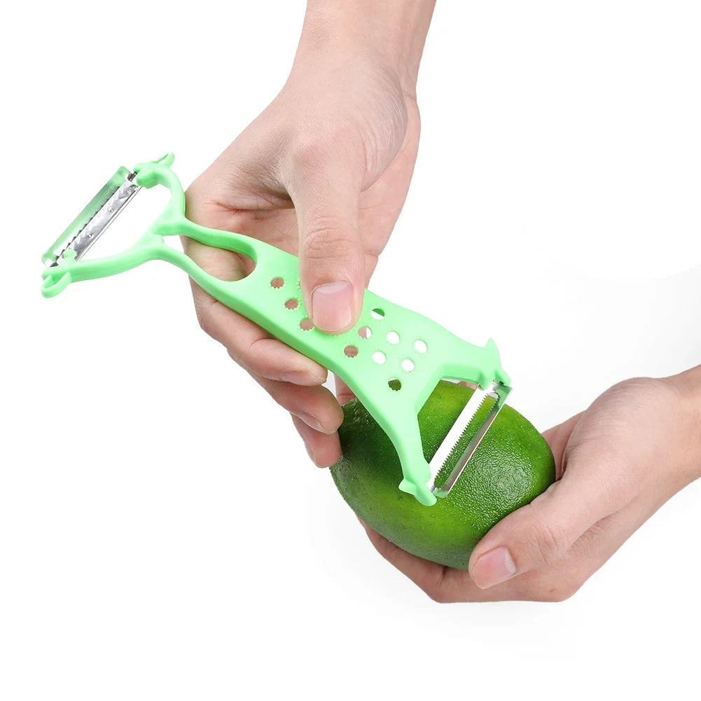 3 in1 Multi-functional Fruit Peeling Machine Fruit Potato Apple Peeler Vegetable Spiralizer Kitchen Hand-cranked Clipping Slicer