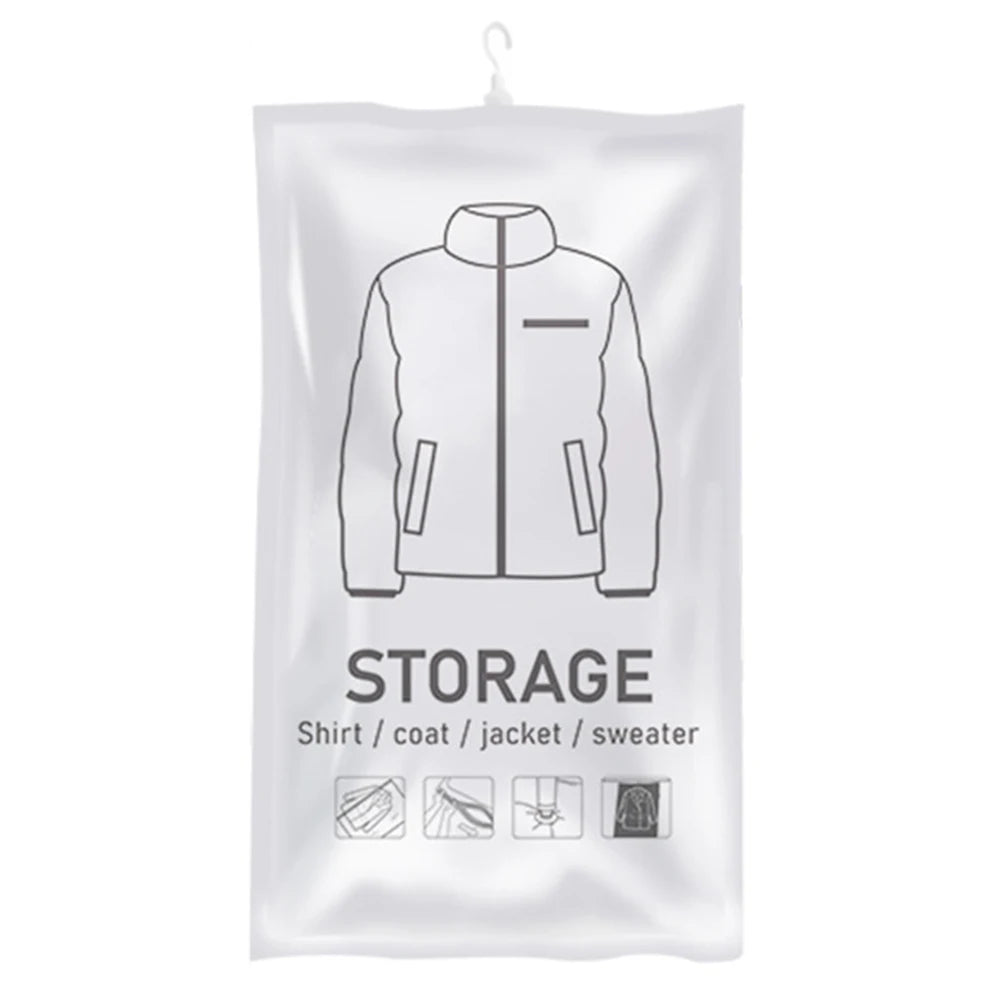Space Saving Seal Organizer Hanging Vacuum Storage Bags Space Saving Seal Wardrobe Compressed Bag for Clothes Suits Dress Jacket