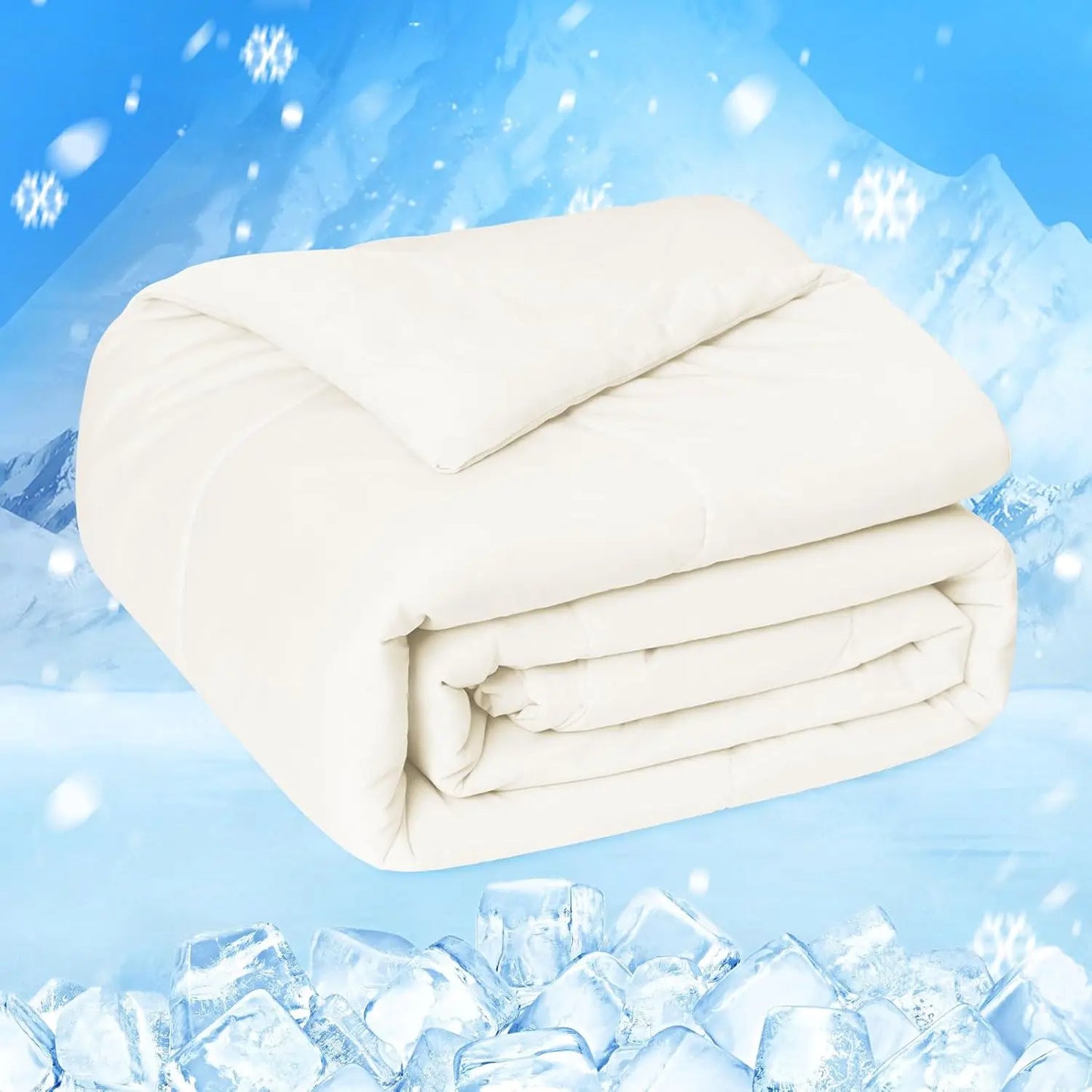 One Cool Comforter, Double-Sided Cold Technology Fabric Cool Blanket for Night Sweats and Hot Sleepers