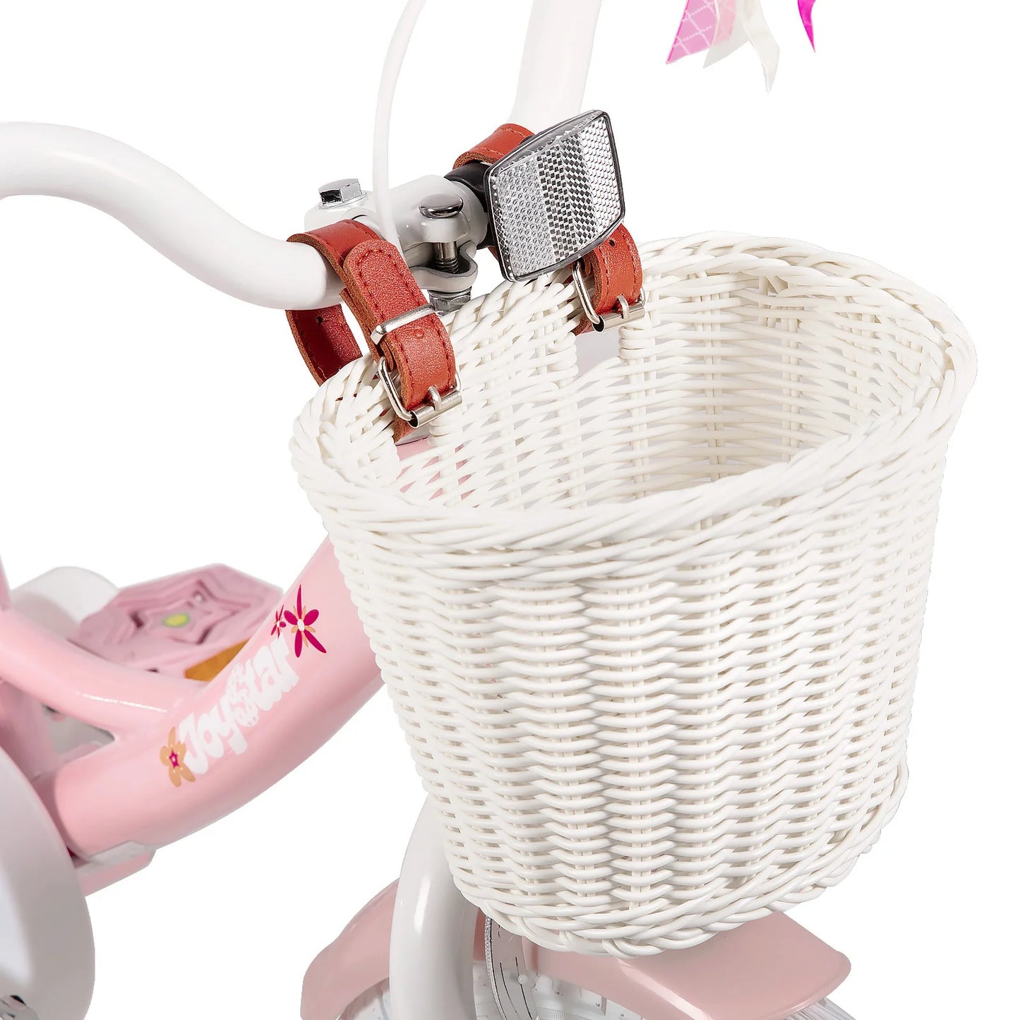 JOYSTAR Kids Bike for Girls Age 2-9 Years, 12 14 16 18 Inch Kids Bike with Training Wheels, Doll Seat, Streamers, Basket, Pink