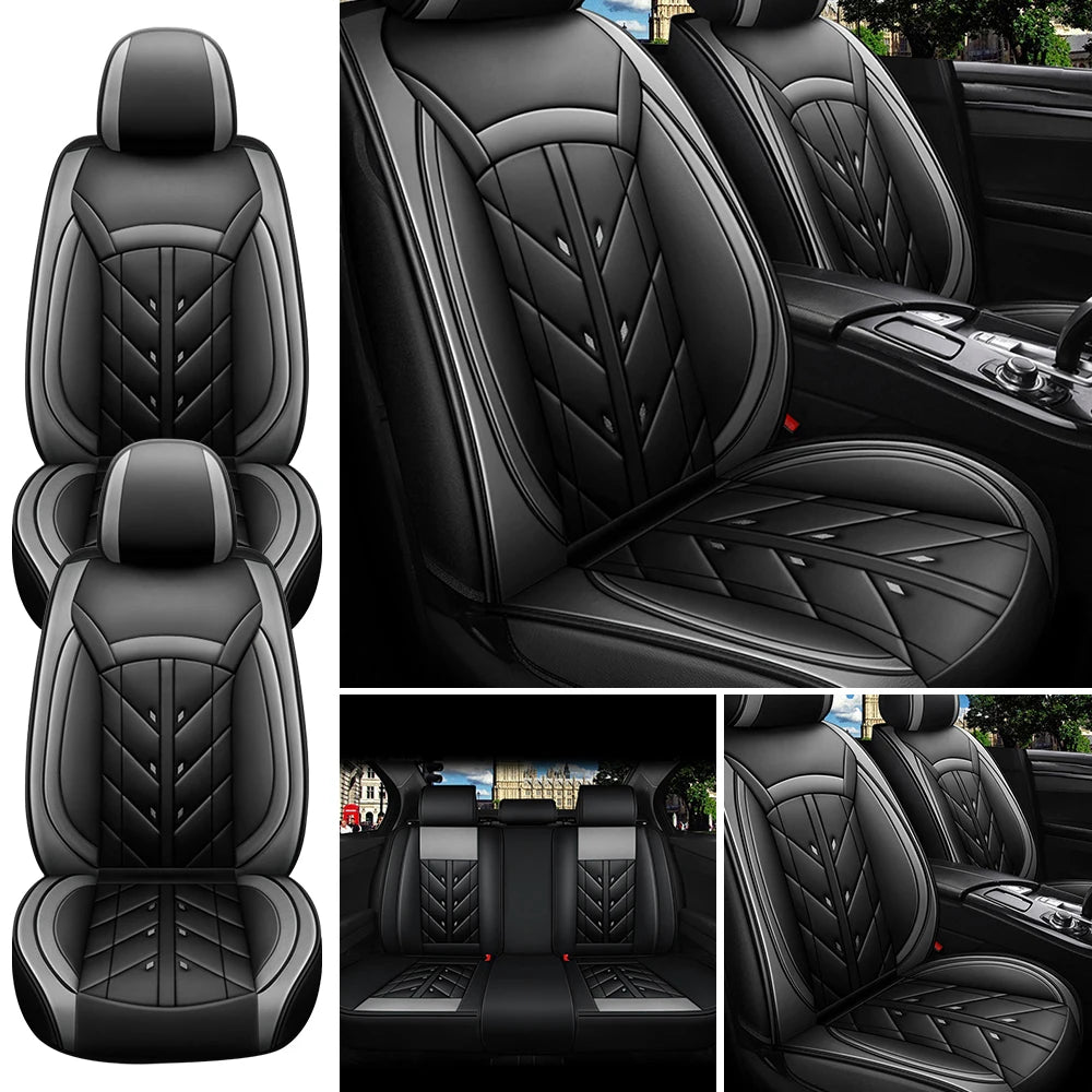 5-Seater Car Seat Cover Full Set Universal Deluxe Waterproof