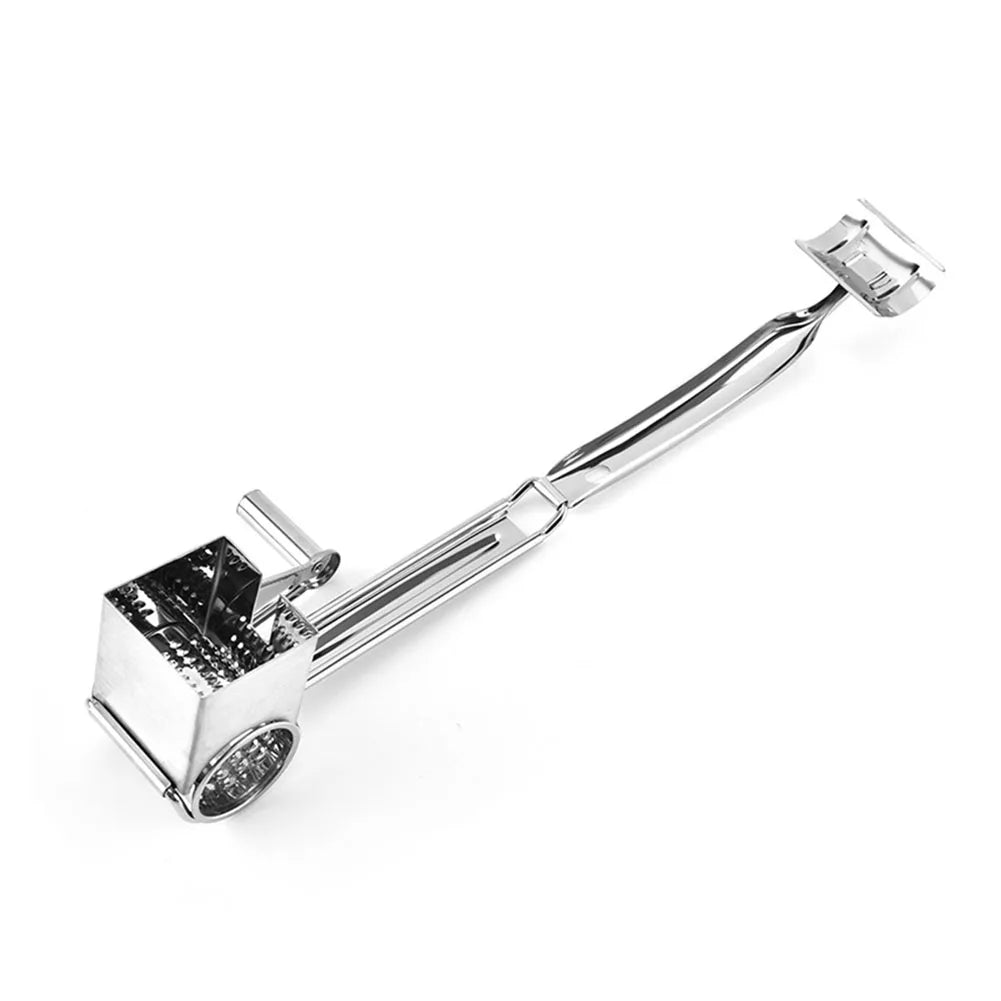 Kitchen Chocolates Shredder Stainless Steel Drum Hand-Cranked Cheese Grater Rotary Ginger Chocolate Cutter Planer