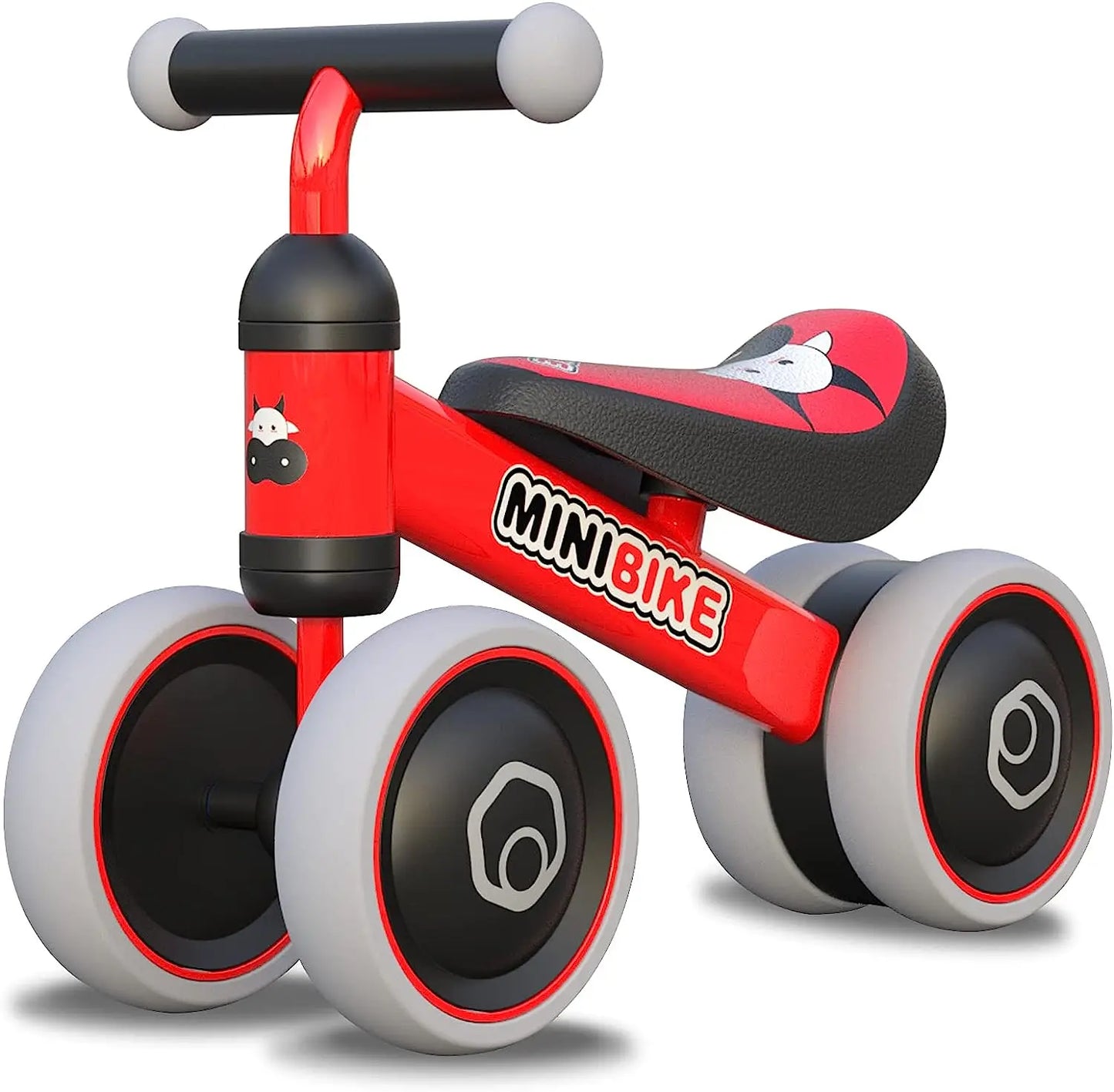 Baby Balance Bikes Rides Toys For 1 Year Old Boys Girls, Anti-Drop Indoor Baby Walker 10-24 Month Baby's First Bike Birthday Gif