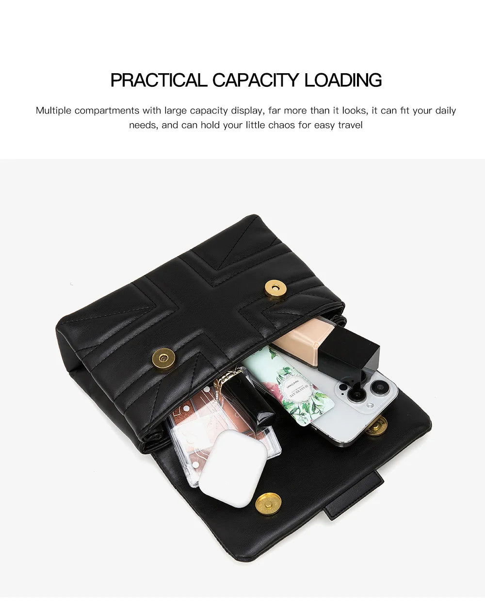 2025 New Arrival Women's Bag, Quilted Chain Shoulder Bag, Fashion Crossbody Bag