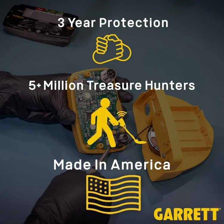 HOME-Garrett Vortex VX9 Metal Detector for Adults Professional MD-MF Technology Waterproof to 16 ft, 85” x 11” Searchcoil, 7 F c
