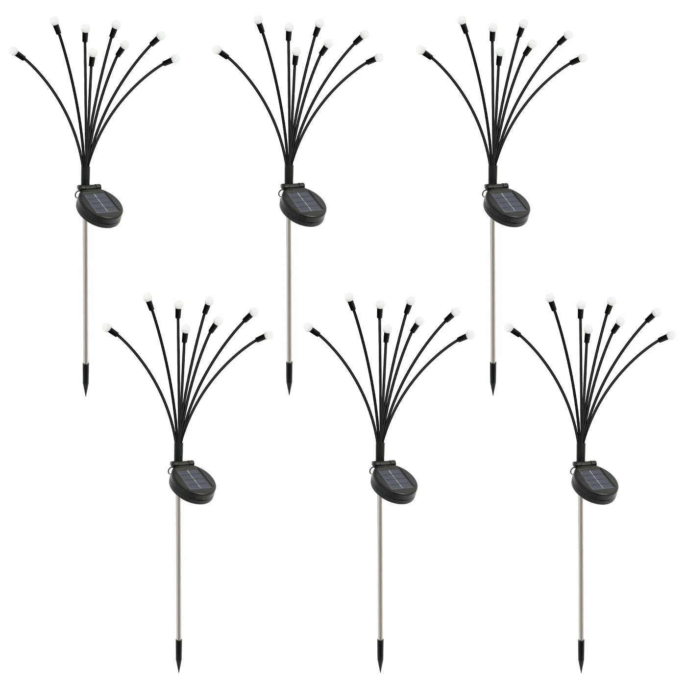 8-Head Solar Firefly Lights LED Solar Outdoor Decorative Garden Lights Waterproof