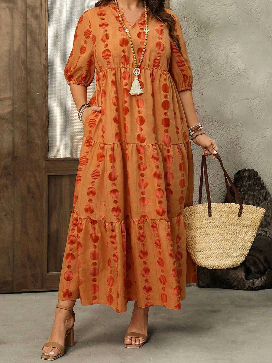 Women s Maxi Dress Stylish Sleeveless Floral Print V Neck A-Line Summer Dress with Side Pockets and Belt