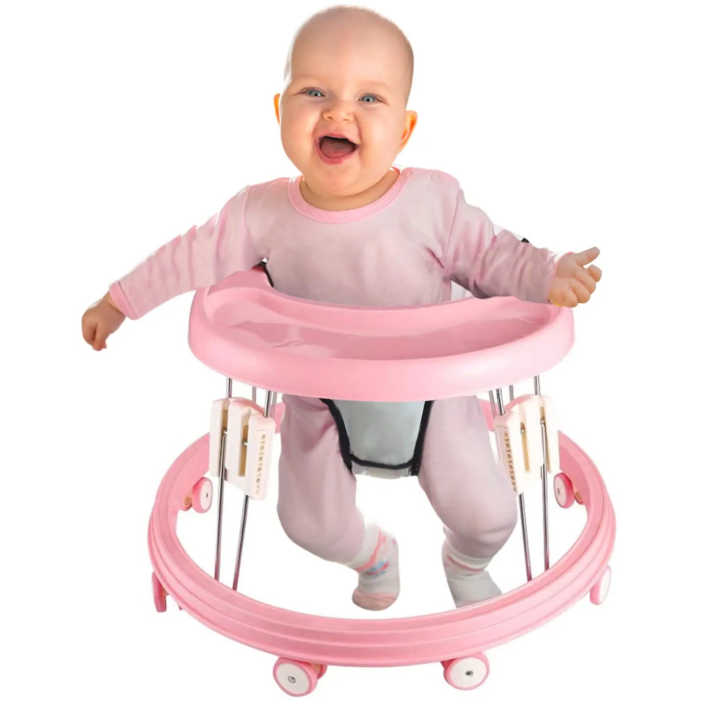 Baby Walker, Foldable Multi-Function Anti-Rollover Walker