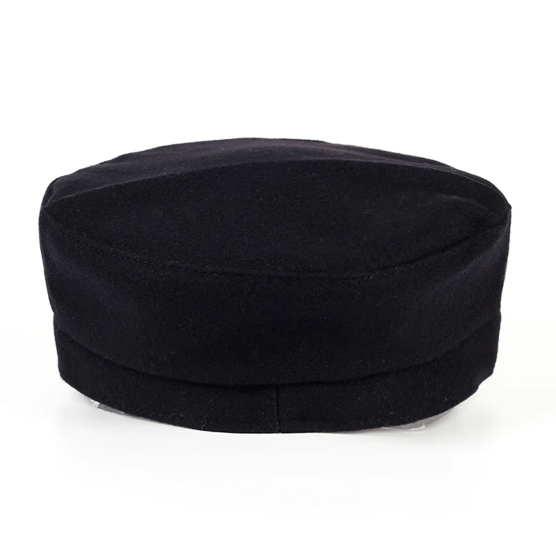 1piece Unisex Rivet Chains Navy Cap Outdoor Sunscreen Leisure Hat Spring Autumn Travel Tourism Beach Vacation