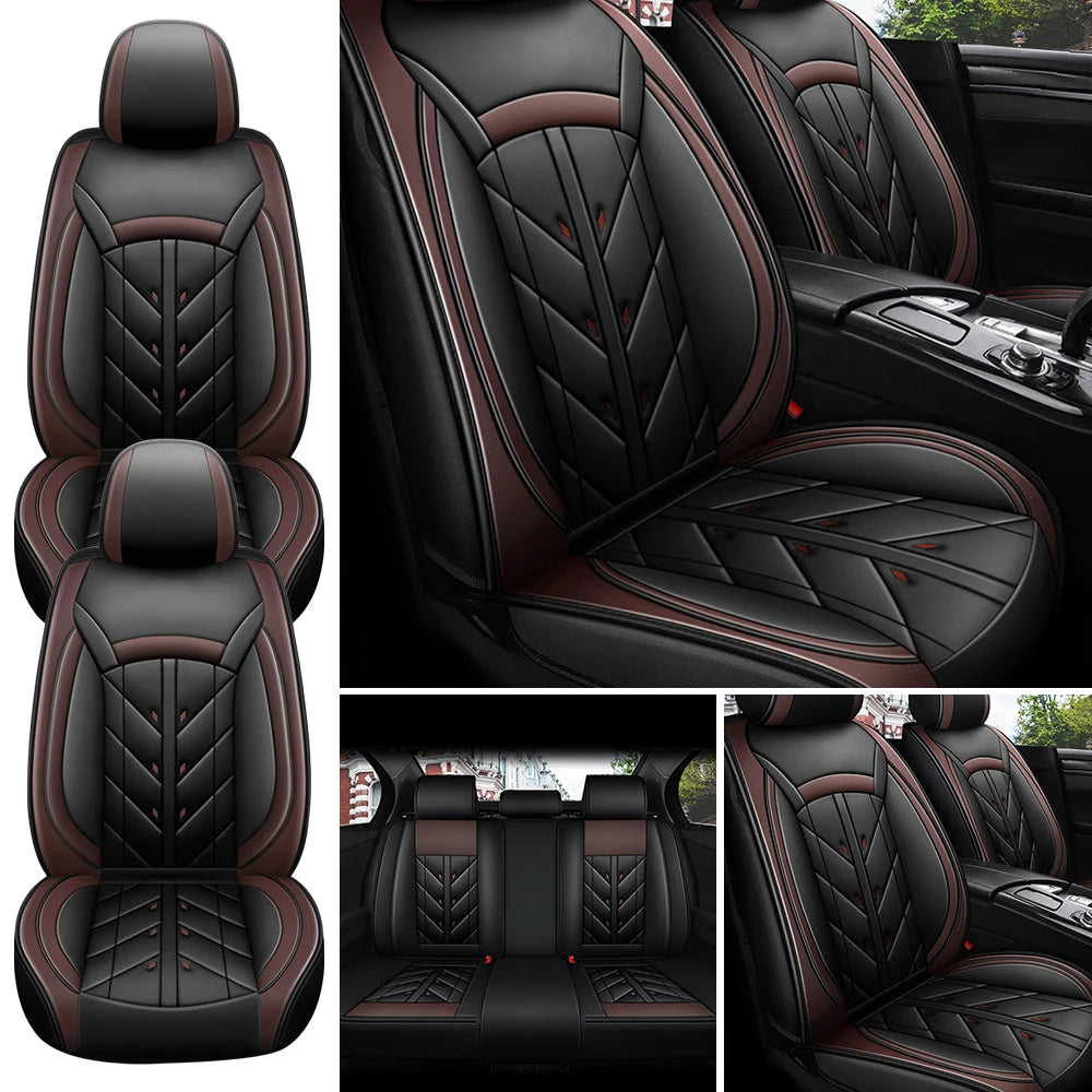 5-Seater Car Seat Cover Full Set Universal Deluxe Waterproof
