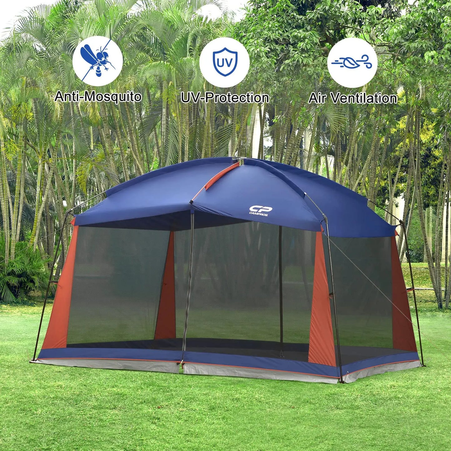 Screen House Room Camping Tent 12 x 10 Ft Canopy Tent Screen Shelter Gazebos Outdoor