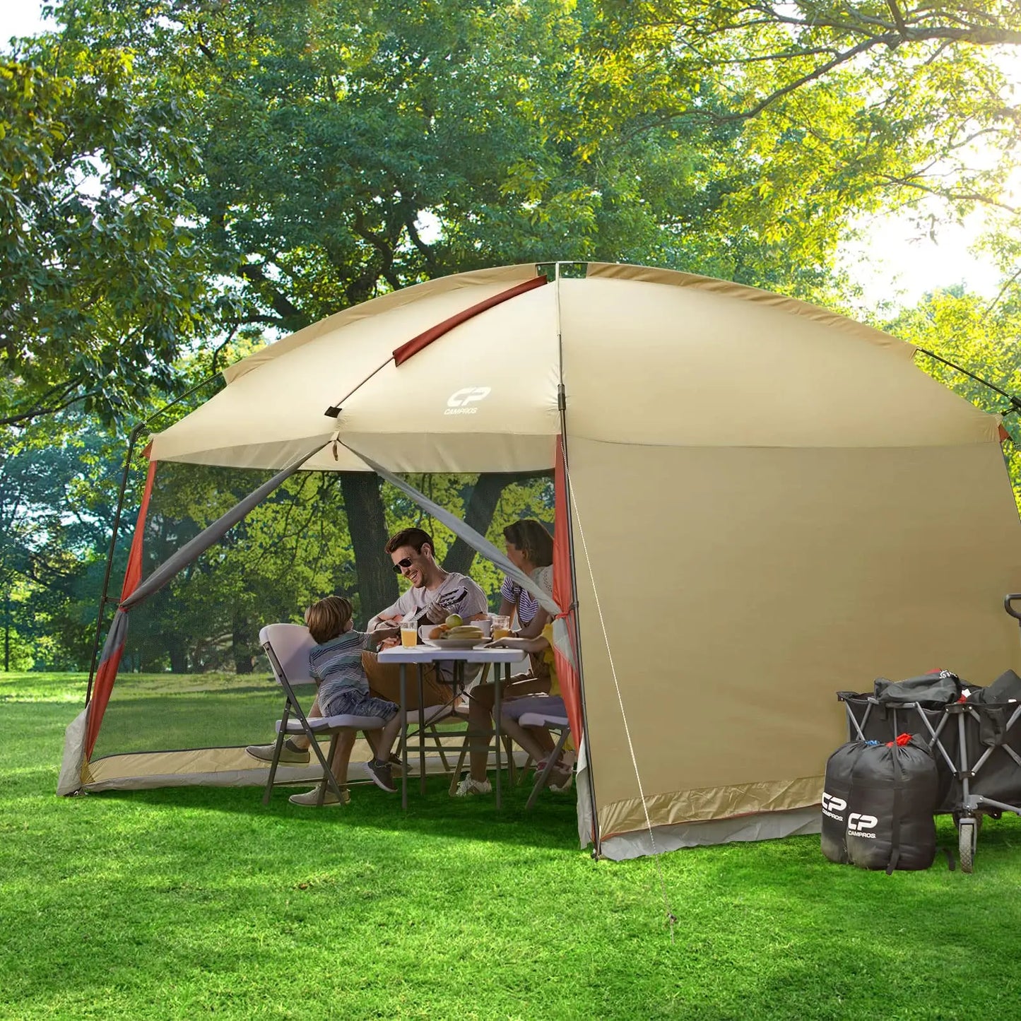 Screen House Room Camping Tent 12 x 10 Ft Canopy Tent Screen Shelter Gazebos Outdoor