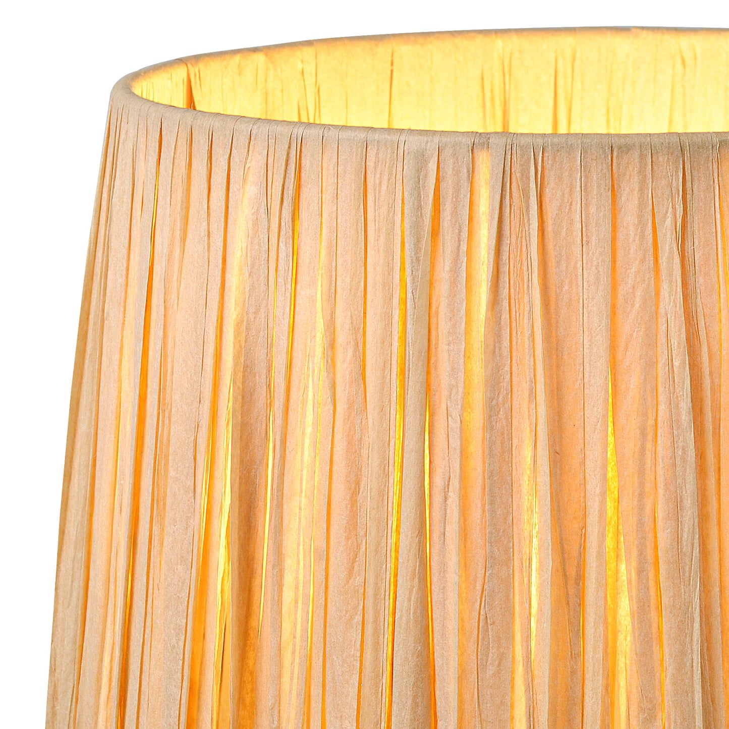 15" Hand-Blown Glass Table Lamp, Natural Raffia Shade, Mesmerizing Leopard-Print Base, Small Accent Lamp