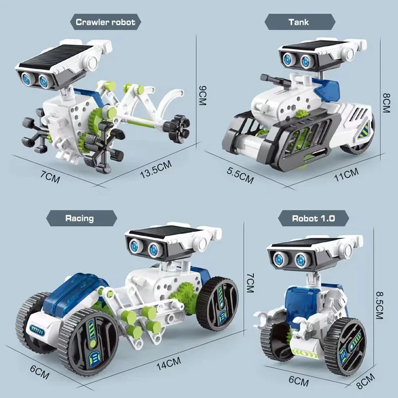 12 In 1 Science Solar Robot Kids Toy Diy Building Powered Learning Tool Stem Education Games Technological Kit Children Gift