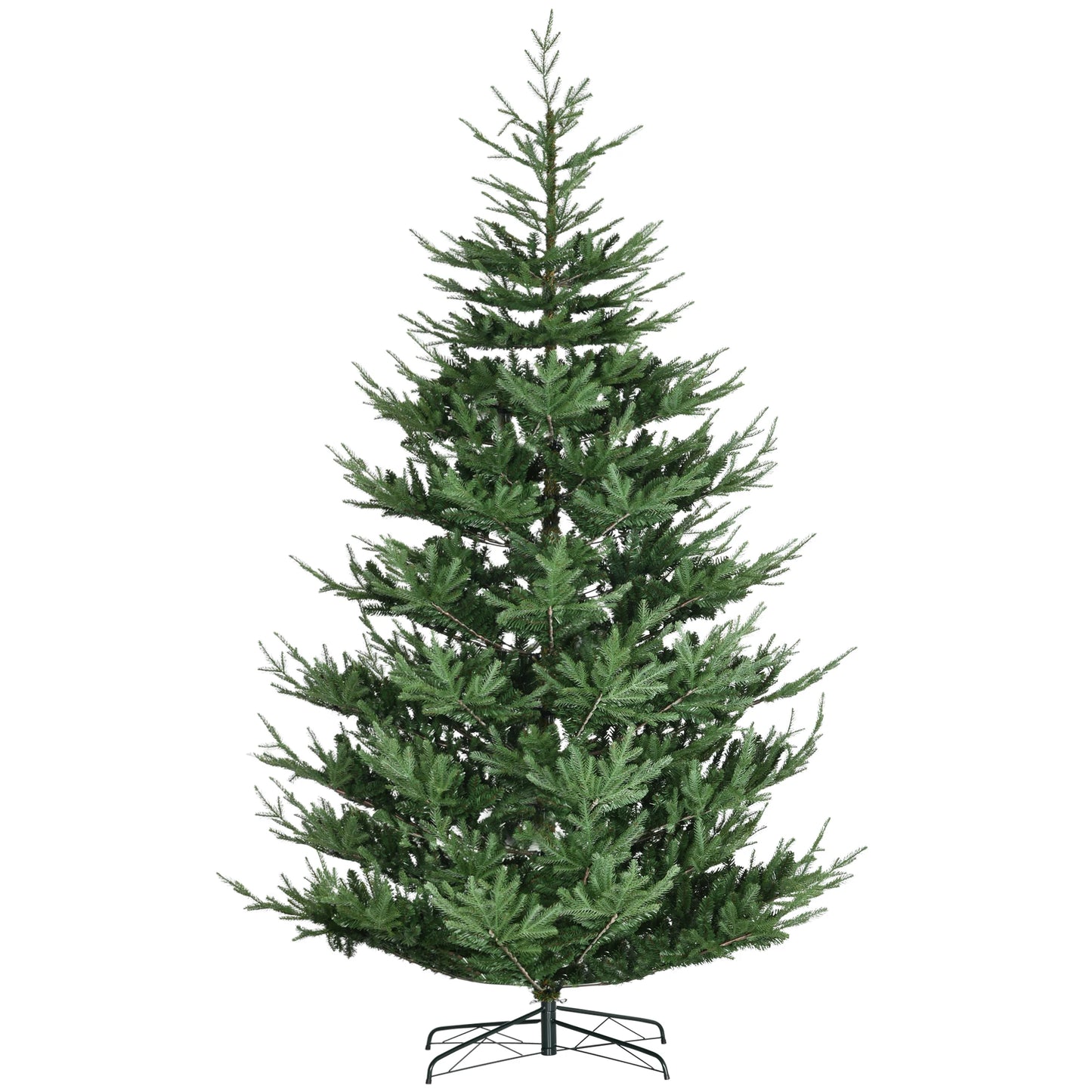 9' Artificial Christmas Tree with Realistic Branch Tips, Auto Open for Party