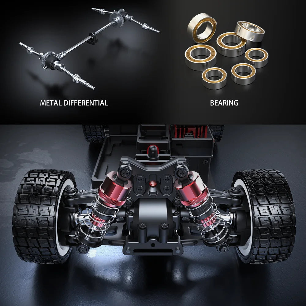 1/14 MJX 14303 Rc Drift Car 2.4G High Speed Drift Rally Truck Hyper Go Brushless 4WD Off-Road RC Cars for Adults for Kids Toys