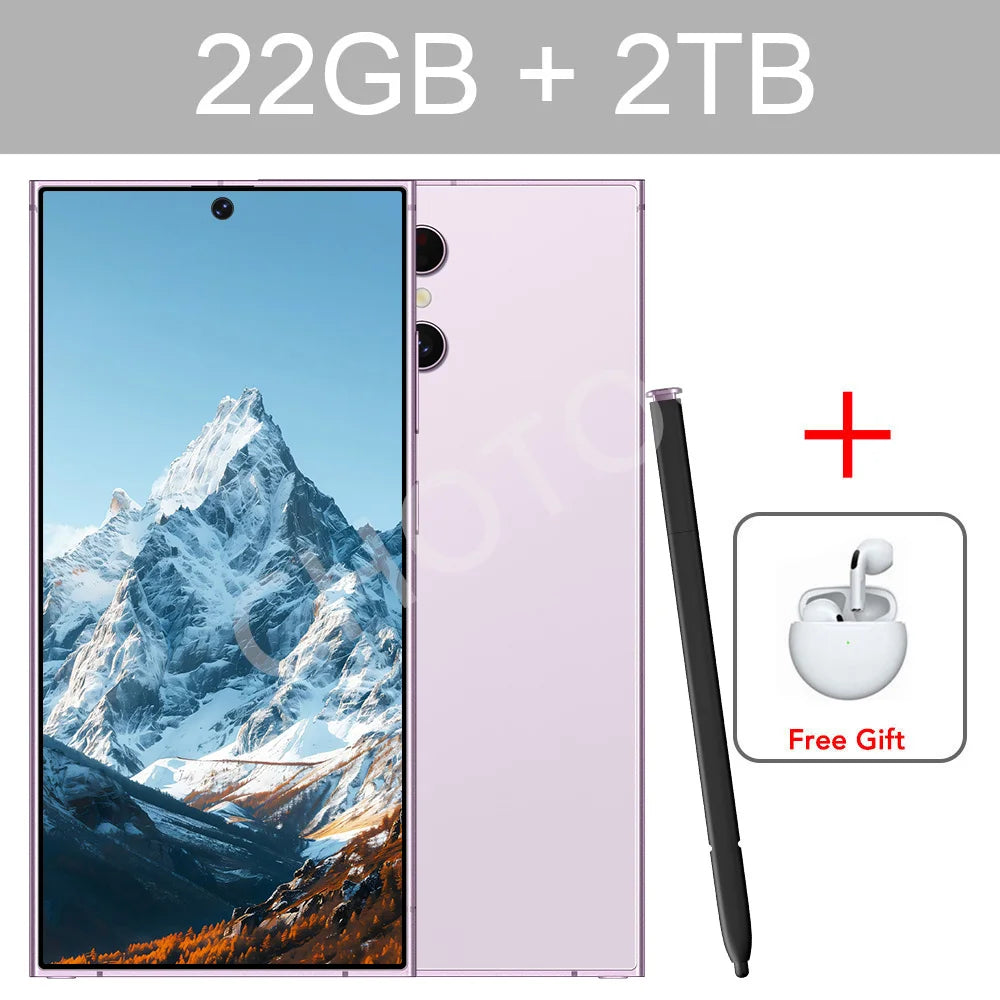 Magnetic Case For Original Cellphones SMS 24 Ultra 5G Dual Sim Smartphone Cases For Android 14 Cell Mobile Phone 22GB+2TB Cover