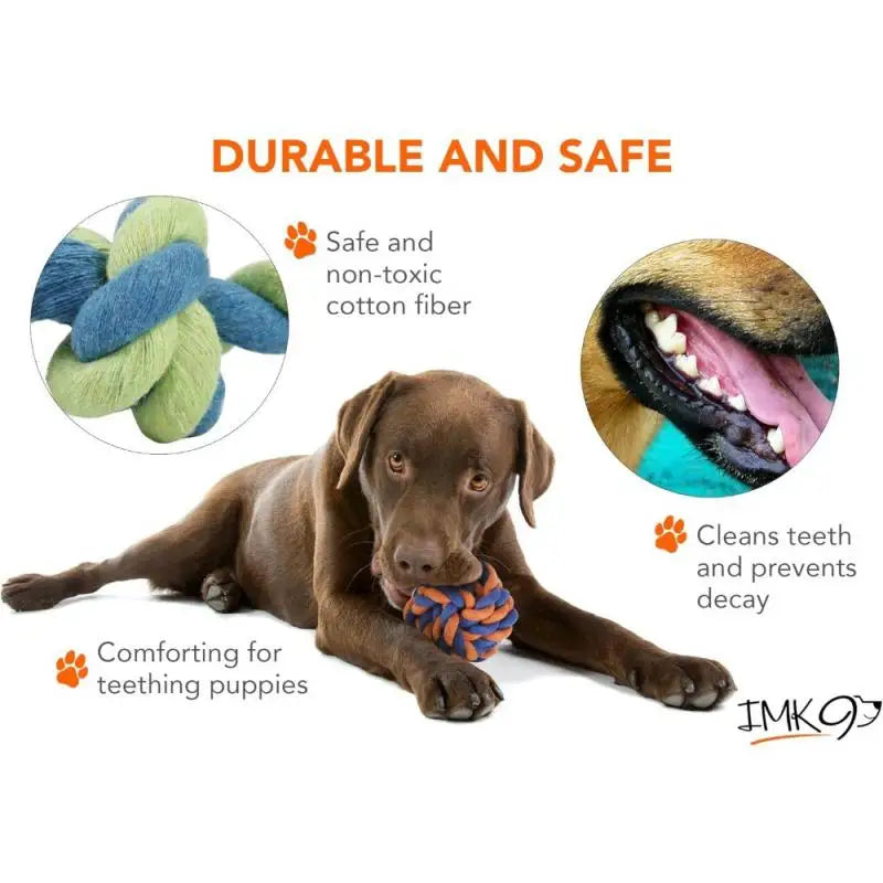 Small and medium-sized dog grinding rope toys, bite resistant, natural materials, dog interactive products
