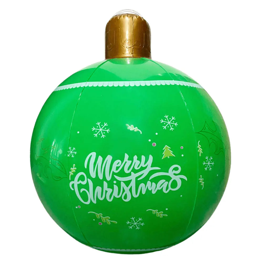 25 inch Christmas Ball PVC Inflatable Decoration Balls Xmas Tree Decorative Ball Ornaments New Year Outdoor 2024 Christmas Decor